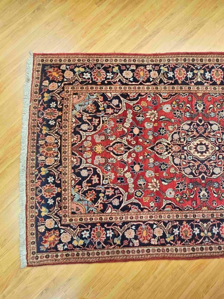 Kashan Tapijt 220/135 cm, Gebruikt, 100 tot 150 cm, Etten-Leur, Ophalen of Verzenden