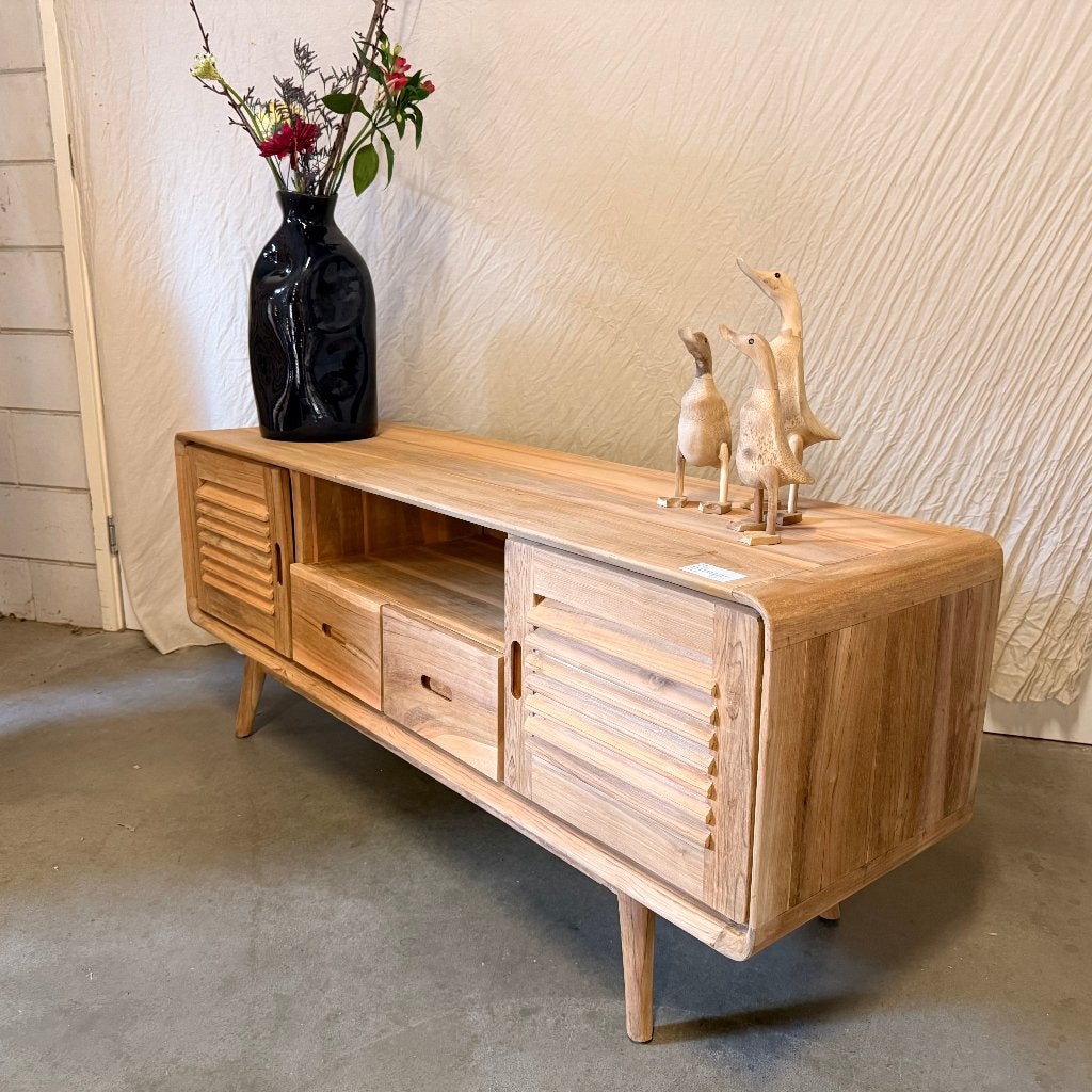 tv meubel teak - op voorraad, veel keuze en Gratis bezorgd, TTM Wonen, Meubels – (Perzische) Tapijten en Woonaccessoires, 150 tot 200 cm