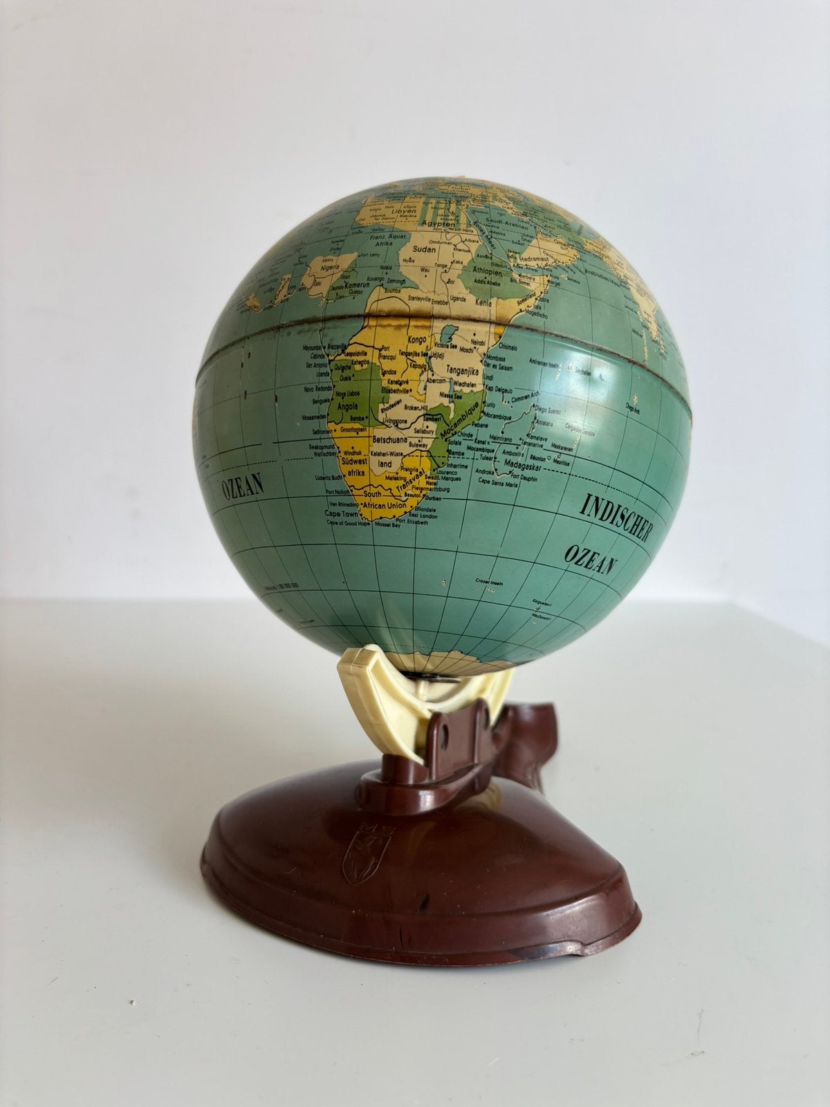 Vintage Michael Seidel wereldbol – West Duitsland jaren 50, Ophalen of Verzenden, ..., ..., ....