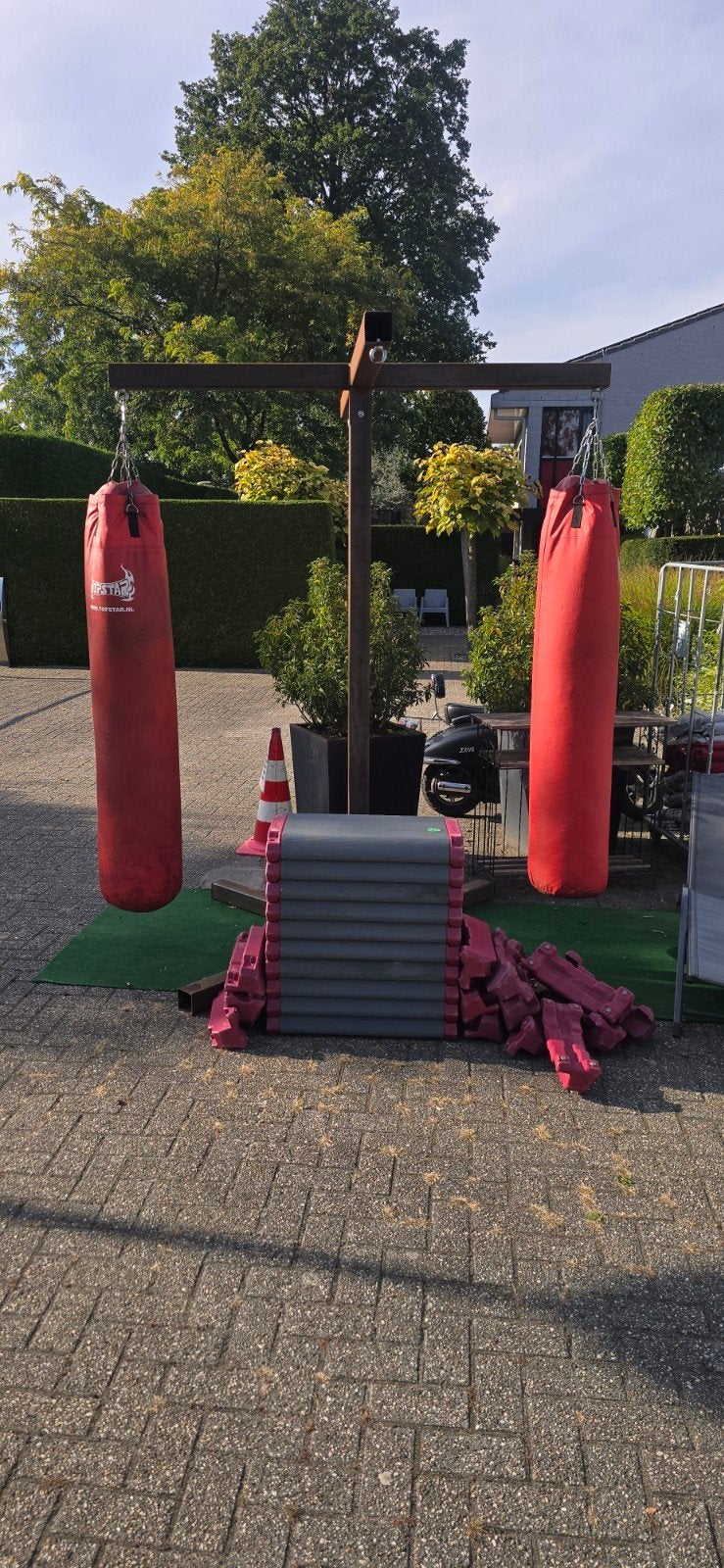 professioneel bokszak kruis, Ophalen, Bokszak