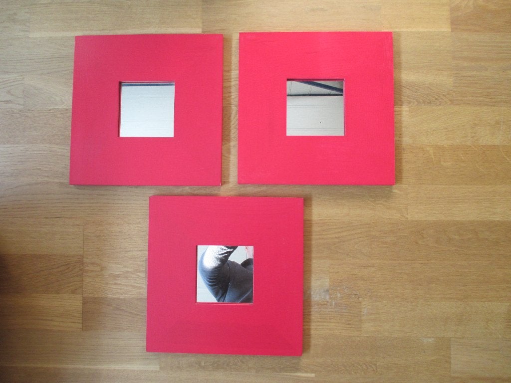 Spiegels, Minder dan 50 cm, Vierkant, Ophalen of Verzenden, Zo goed als nieuw