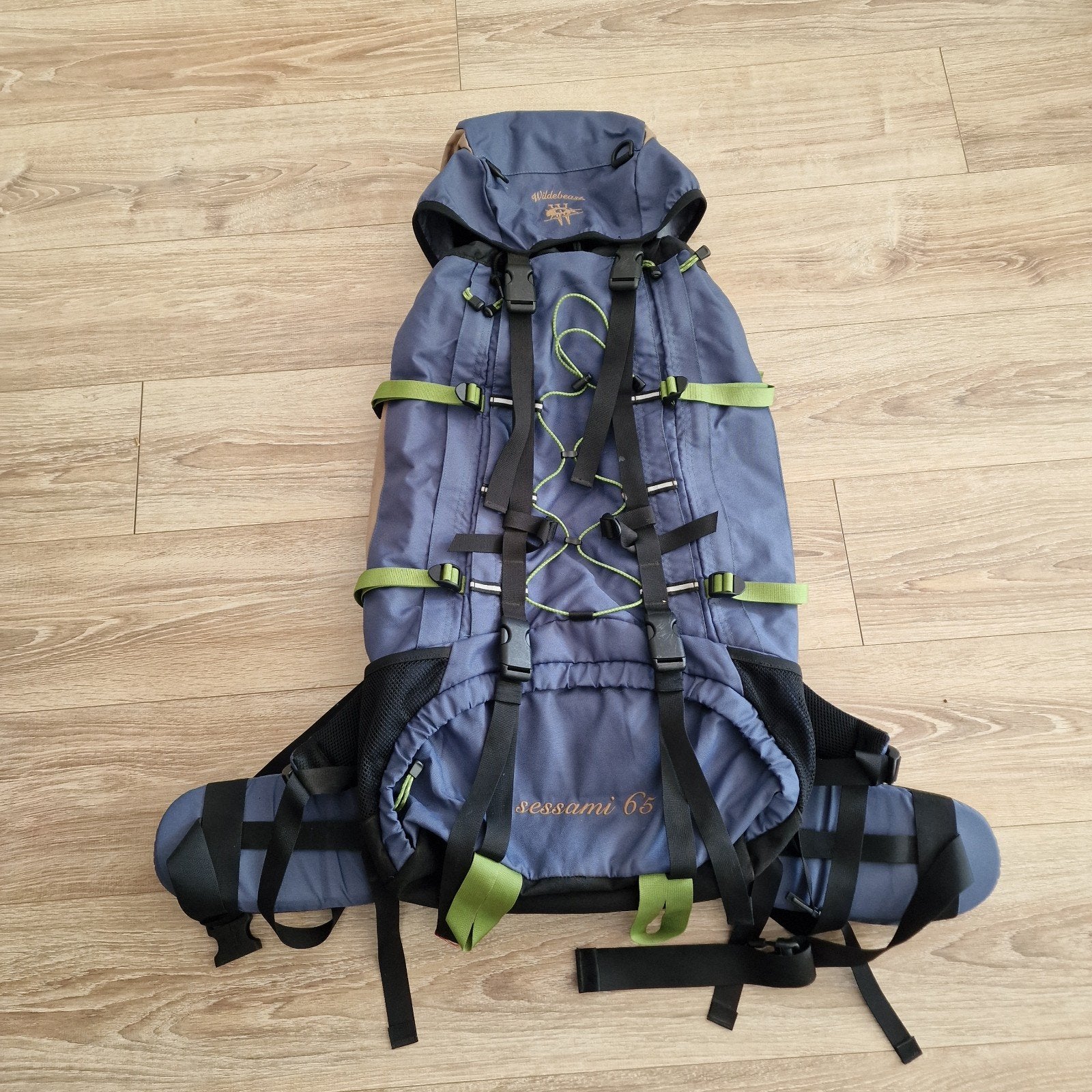 Wildebeast backpack rugtas inhoud 65 liter, 1x gebruikt., Sieraden, Tassen en Uiterlijk, Overige merken, 40 cm of meer, Verzenden
