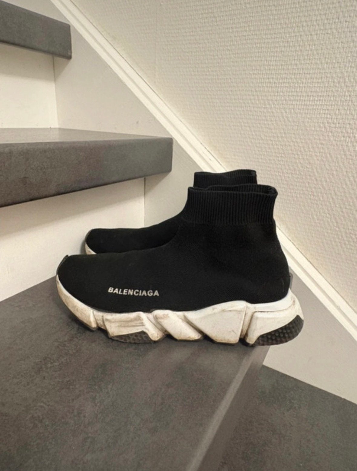 Balenciaga speed runner, Verzenden, Zwart, Sneakers of Gympen, Gedragen