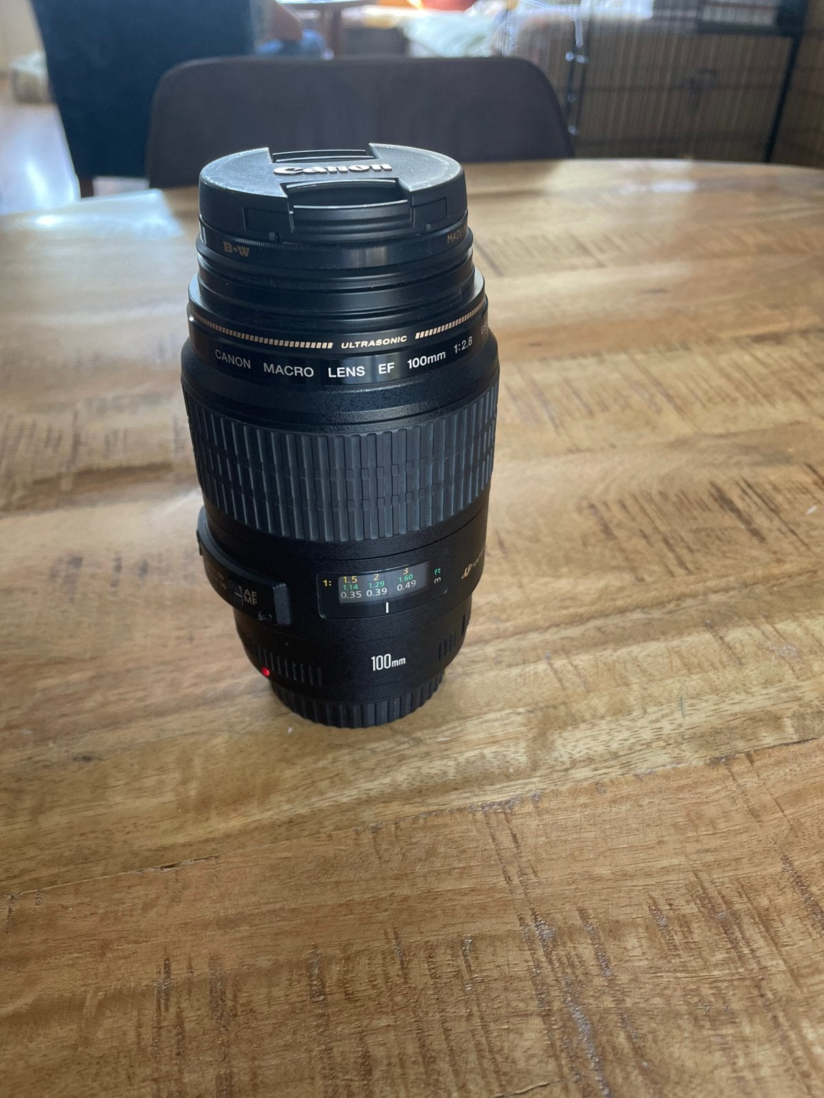 Canon EF 100mm f/2.8 Macro USM lens, Audio, Tv en Foto, Fotografie | Lenzen en Objectieven, Ophalen, Zo goed als nieuw, Macrolens