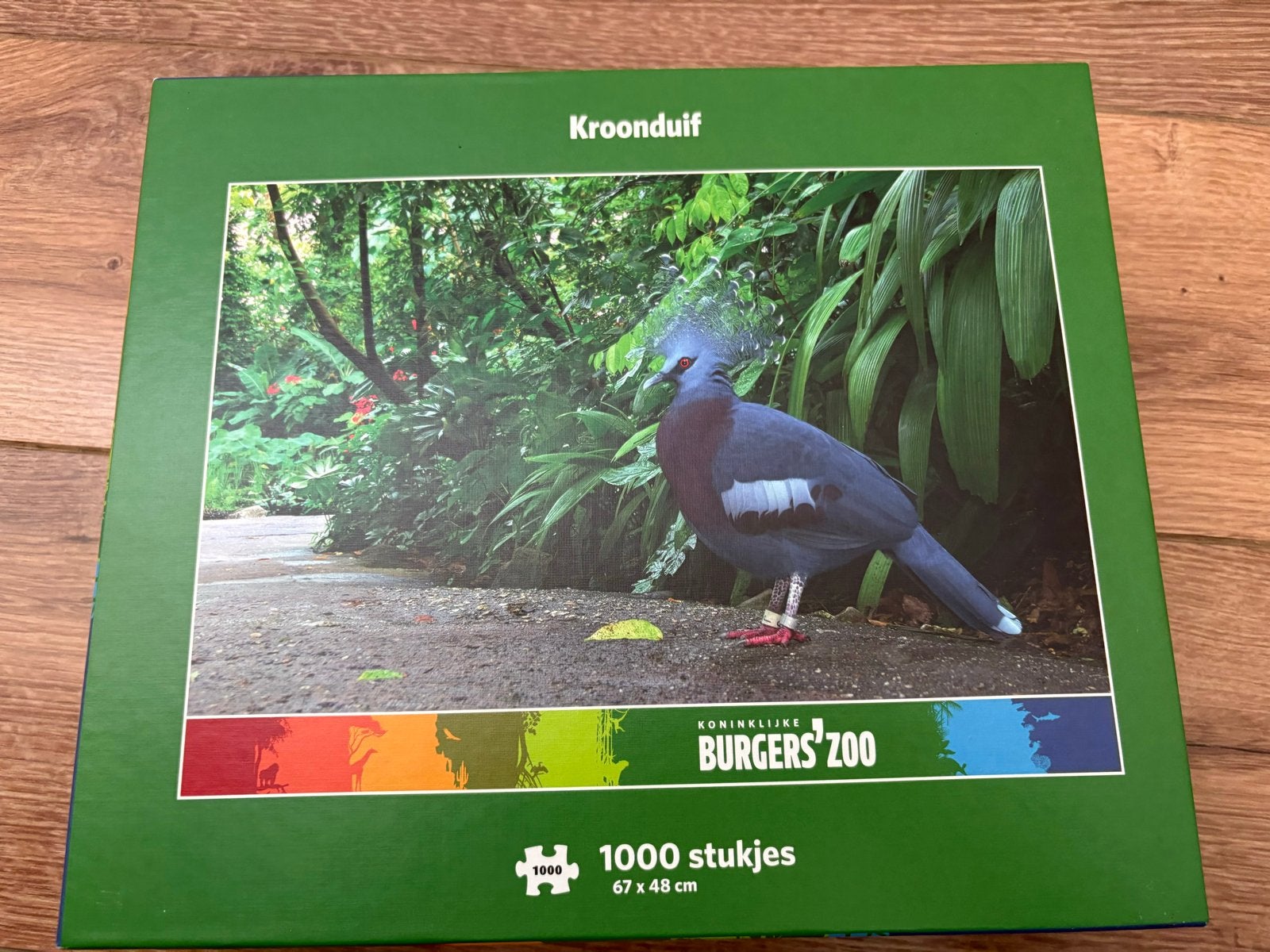 Kroonduif Puzzel Burgers' Zoo 1000 stukjes - Nieuwstaat, Ophalen of Verzenden, 500 t/m 1500 stukjes, Zo goed als nieuw, Legpuzzel