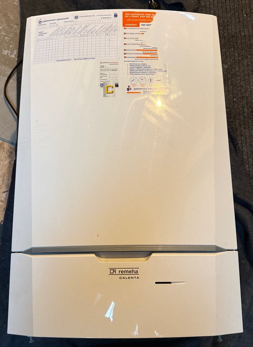 Remeha Calenta 40c CV-ketel, Ophalen, 30 tot 80 cm, Gebruikt, Hoog rendement (Hr)