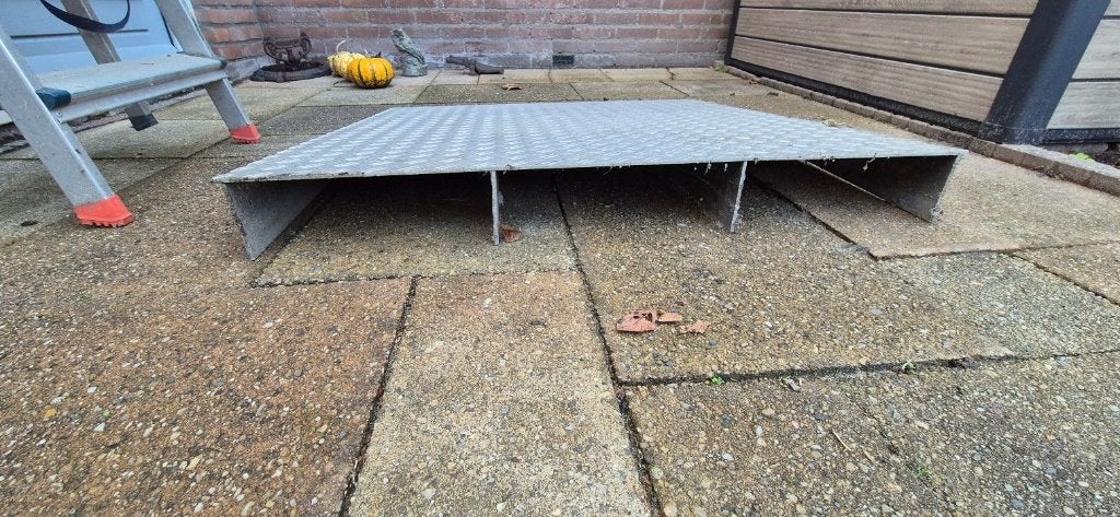 oprijdrempel te koop. Vraagprijs 50€, Tuin en Terras, Ophalen, Gebruikt