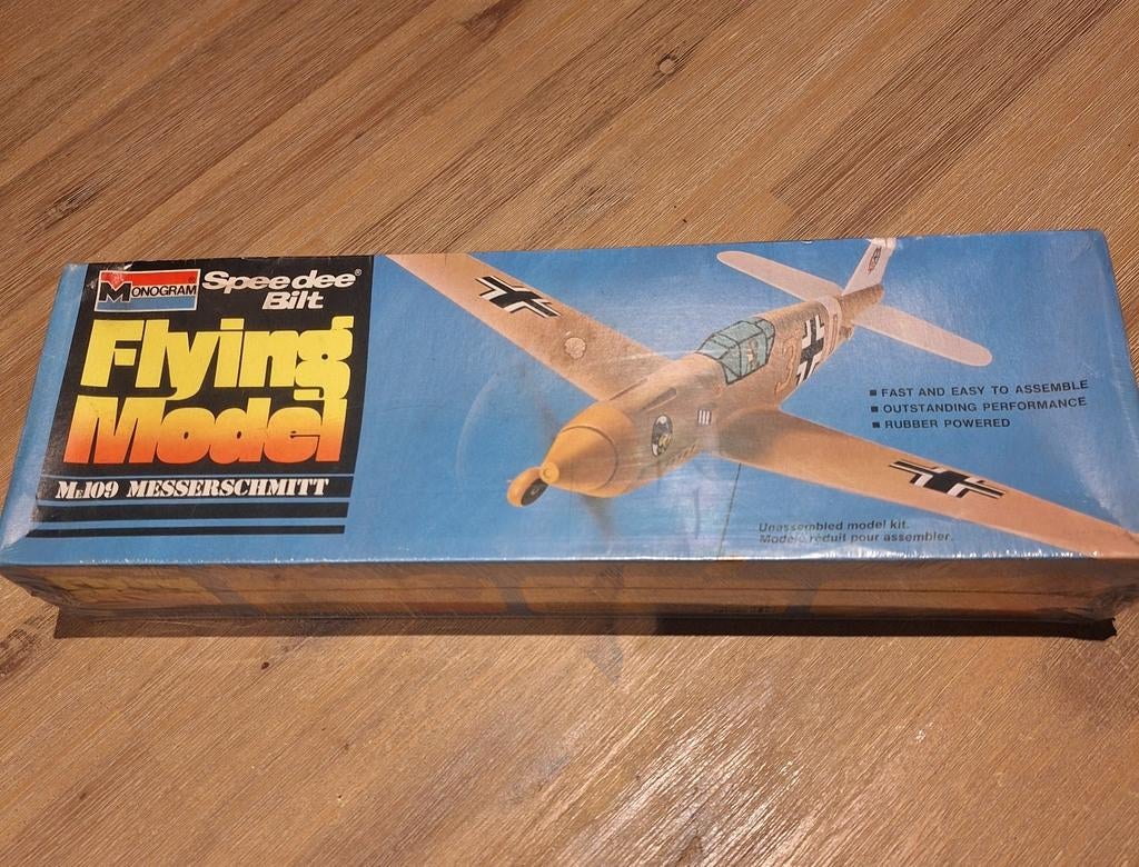 Monogram Speedee Bilt M.109 Messerschmitt verzamel vliegtuig, Overige merken, Nieuw, Ophalen of Verzenden, Groter dan 1:72