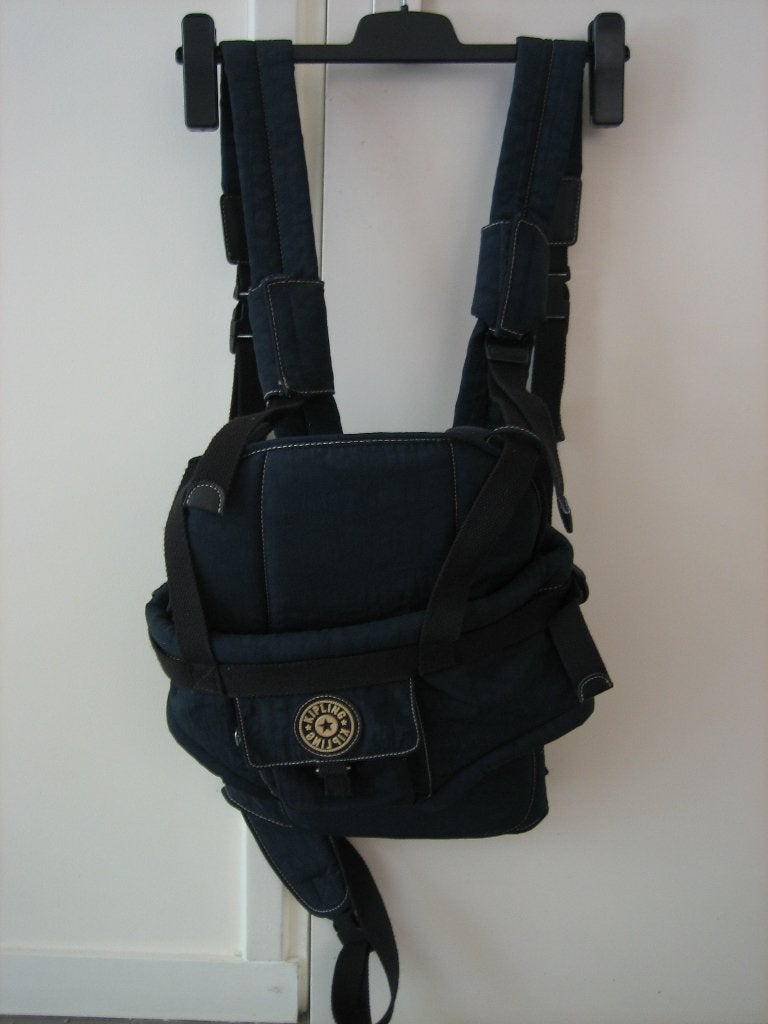 Zeer mooie blauwe babydrager voor of achter KIPLING snazzeys, Kinderen en Baby's, Babydragers en Draagdoeken, Overige merken, Verzenden
