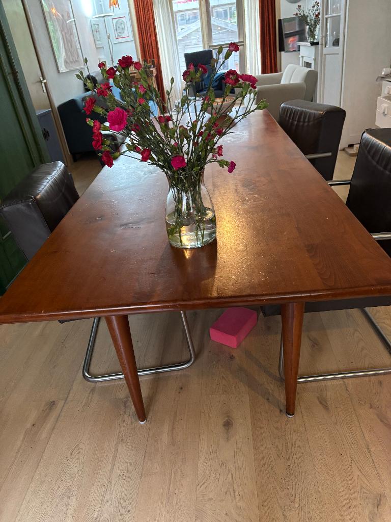tafel tropisch hardhout, Ophalen, Gebruikt