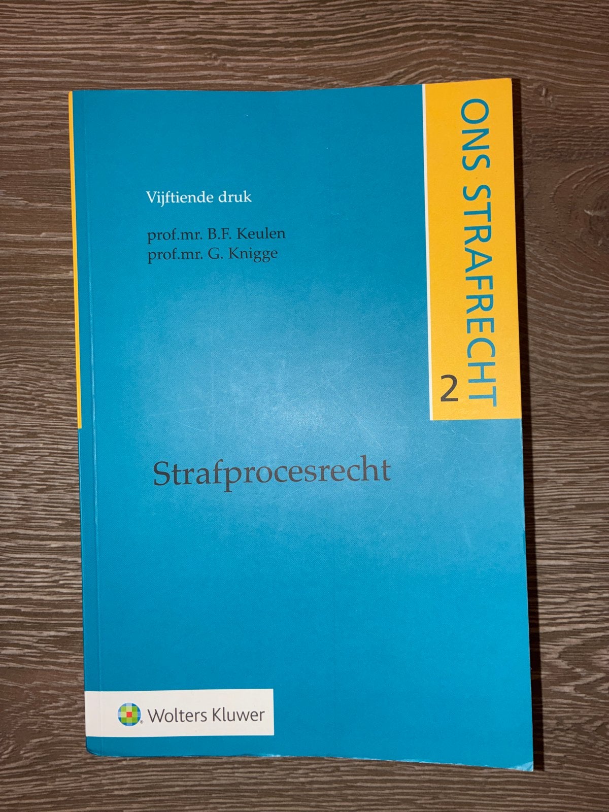 Ons Strafrecht 2: Strafprocesrecht - 15e druk, Ophalen of Verzenden, Gamma, Nieuw, HBO