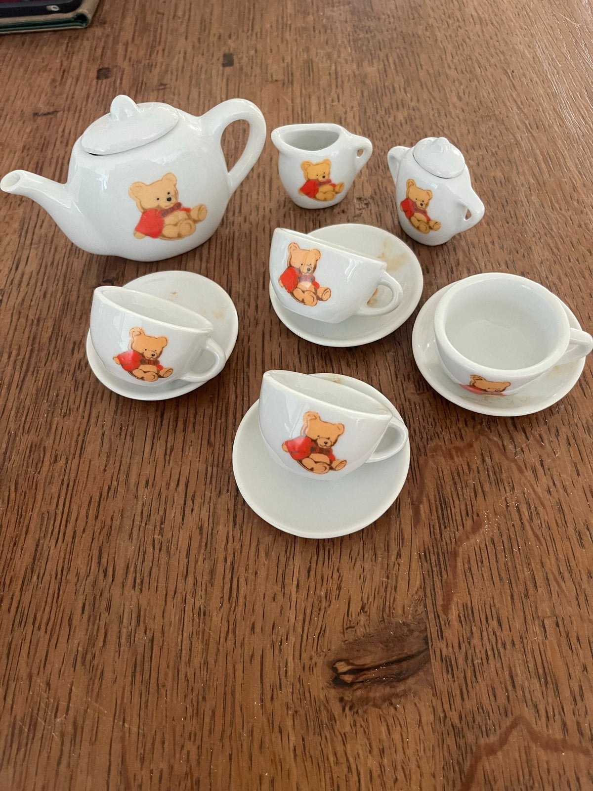 Schattig theeserviesje met beertjes - Kinderkeukenspeelgoed, Ophalen, Gebruikt, Overige typen