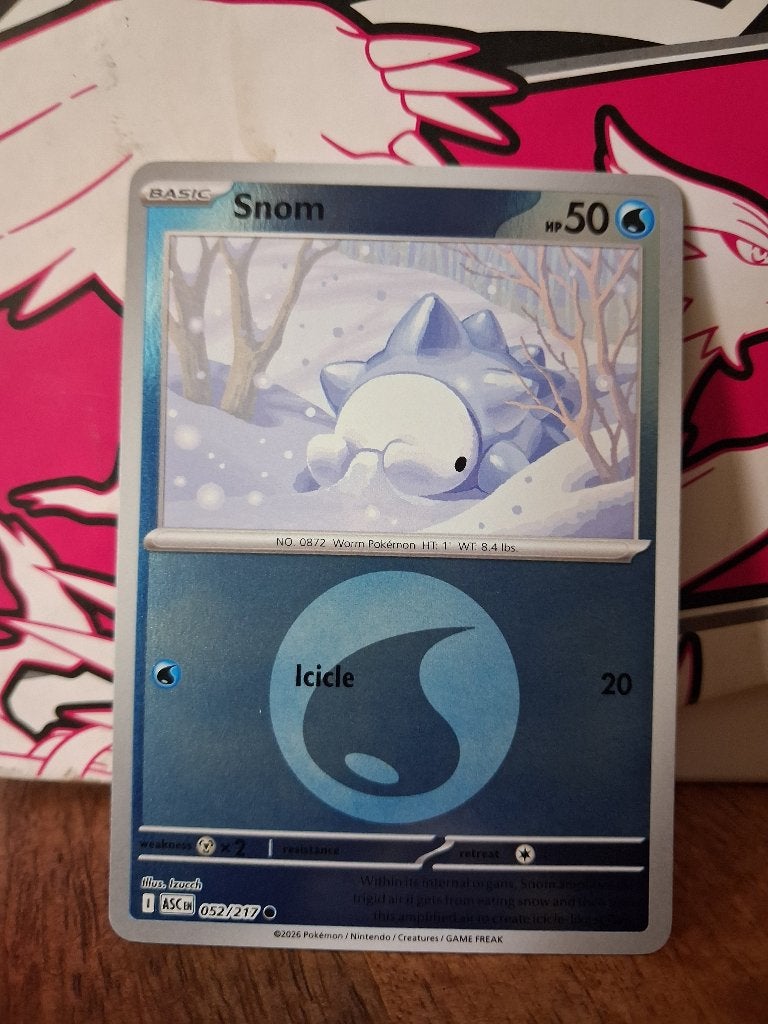 Pokemon Snom ASC 052/217 reverse holo, Ophalen of Verzenden, Nieuw, Losse kaart