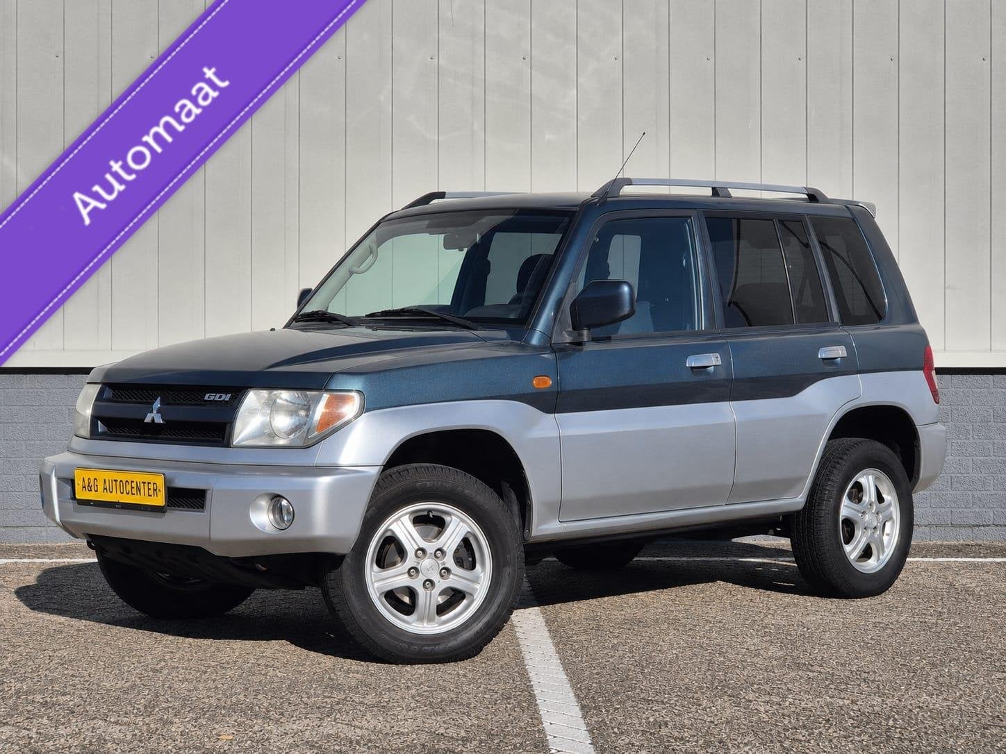 Mitsubishi Pajero Pinin 2.0 4x4/1e Eig/Airco/129 PK/Trekhaak, Auto's, Mitsubishi, Stof, Gebruikt, 4 cilinders, Blauw