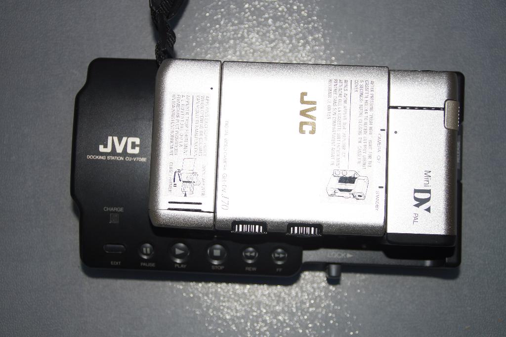 JVC  Camcorder GR-DVJ7OE, docking station, lader, adapter, Audio, Tv en Foto, Videocamera's Digitaal, Mini dv, Camera, Ophalen of Verzenden