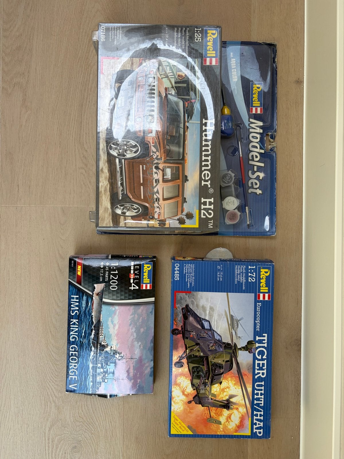 Revell Modelbouw Pakketten: Hummer H2, Eurocopter Tiger, HMS, 1:50 of kleiner, Revell, Overige typen, Nieuw