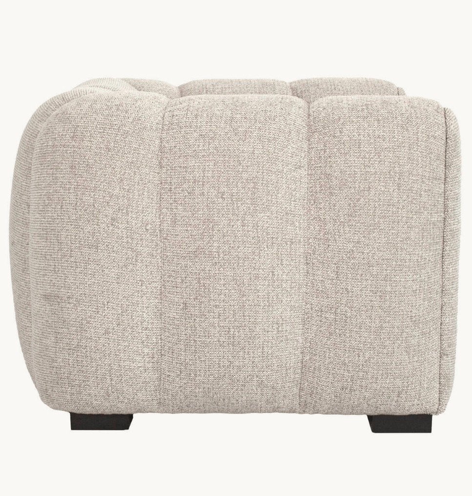 Richmond Interiors Fauteuil Novaro natural fancy 2x, Ophalen, Hout, Minder dan 75 cm, Nieuw