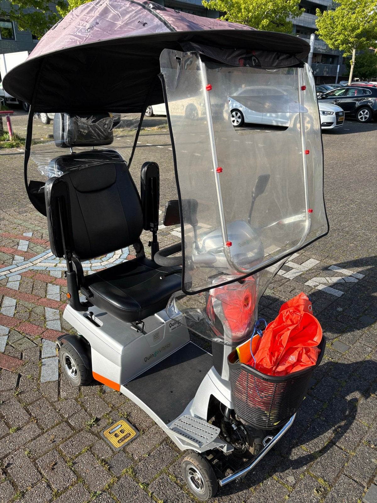 Scootmobiel regendak zonnedak voor montage op de scootmobiel, Ophalen