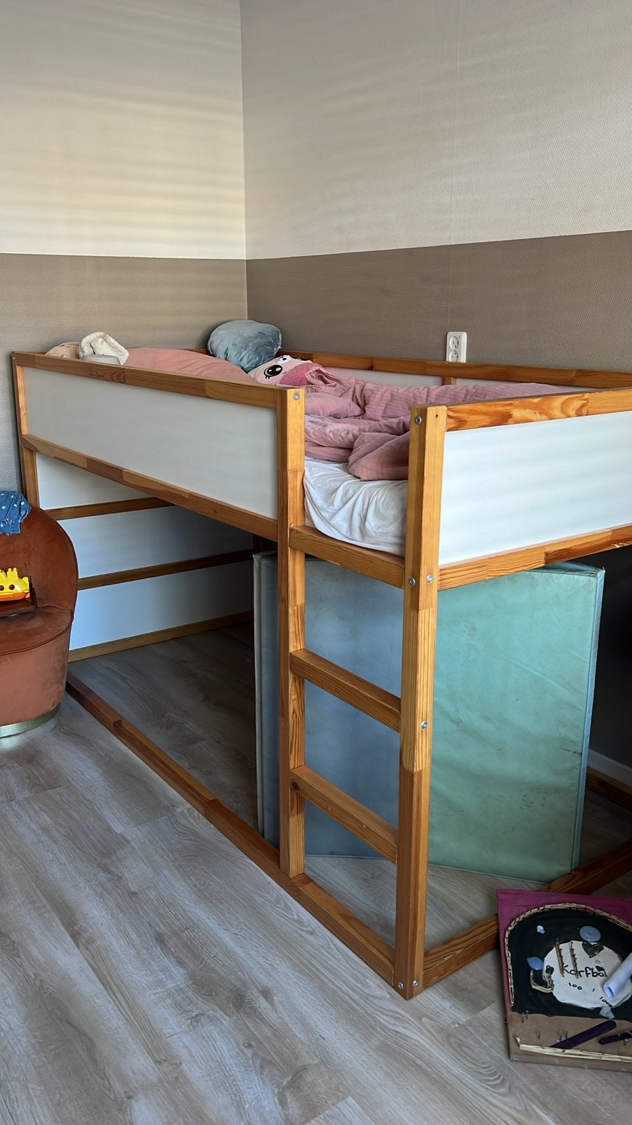IKEA Halfhoogslaper - Ideaal voor kleine kamers, Gebruikt, 90 cm, Eenpersoons, Minder dan 160 cm