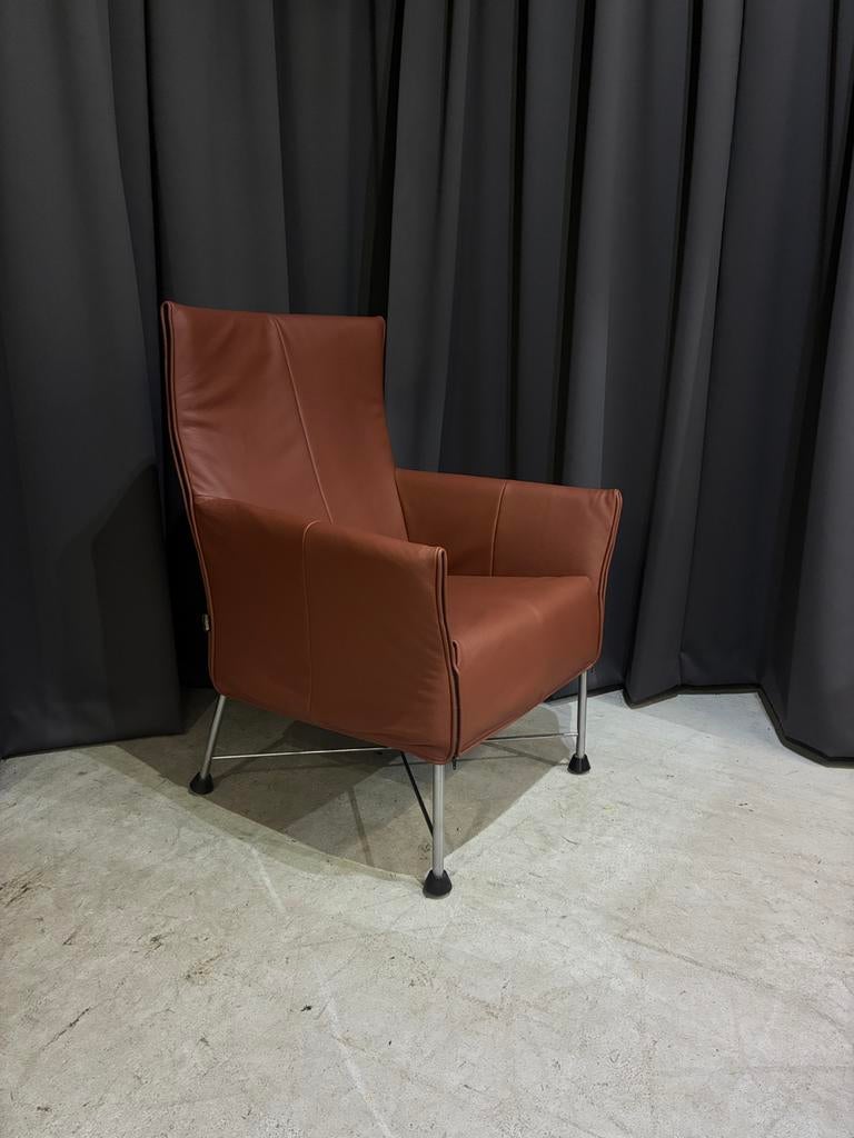 Montis Charly - Nieuw Leer -, Huis en Inrichting, Fauteuils, Ophalen, ., Leer, Zo goed als nieuw