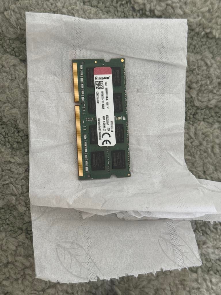 Kingston 8GB DDR3-1333MHz Laptop RAM SoDIMM, Computers en Software, 8 GB, DDR3, Ophalen of Verzenden, Zo goed als nieuw