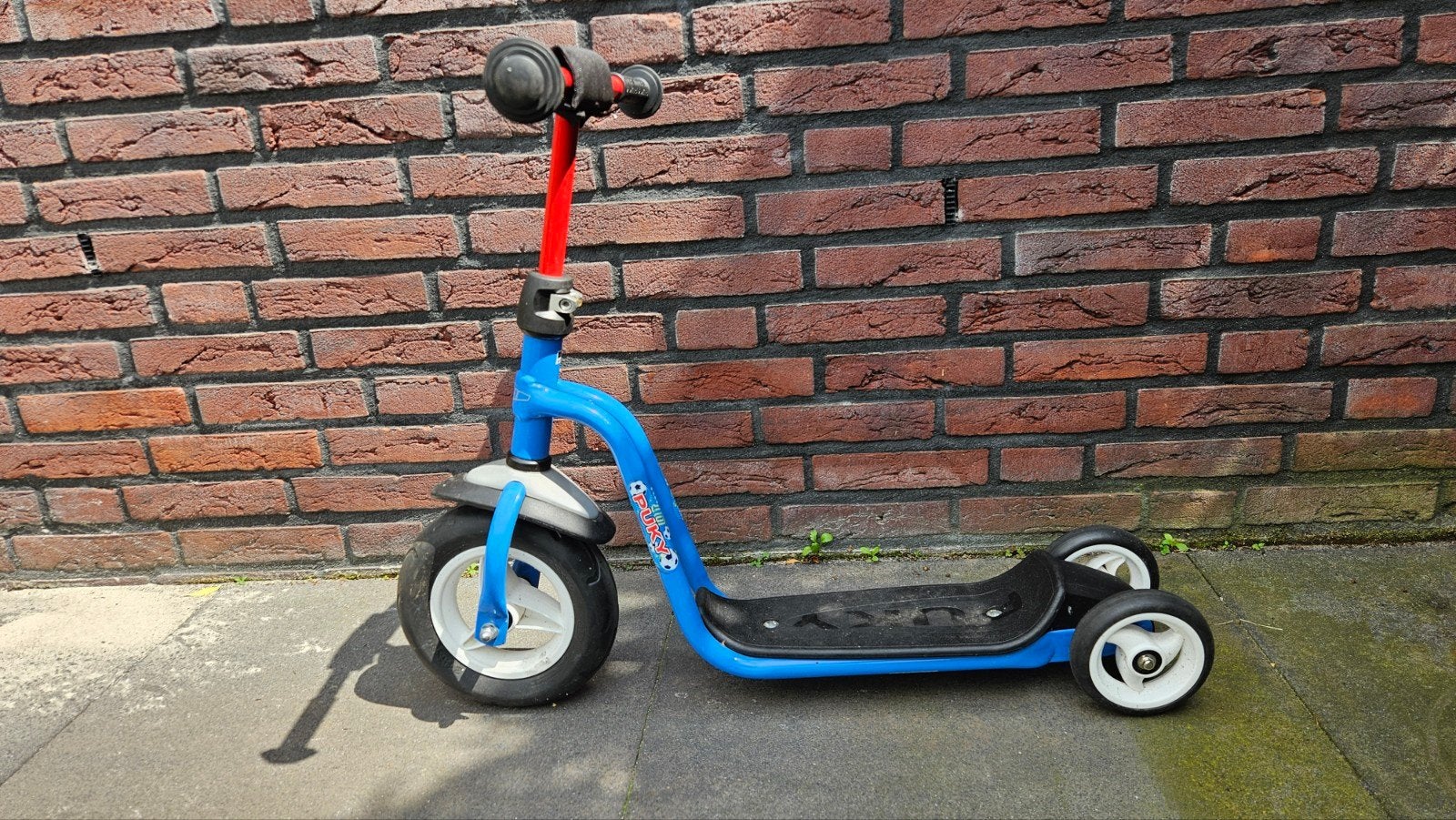 Puky driewieler step blauw/rood, Ophalen, Gebruikt, Gewone step, Puky