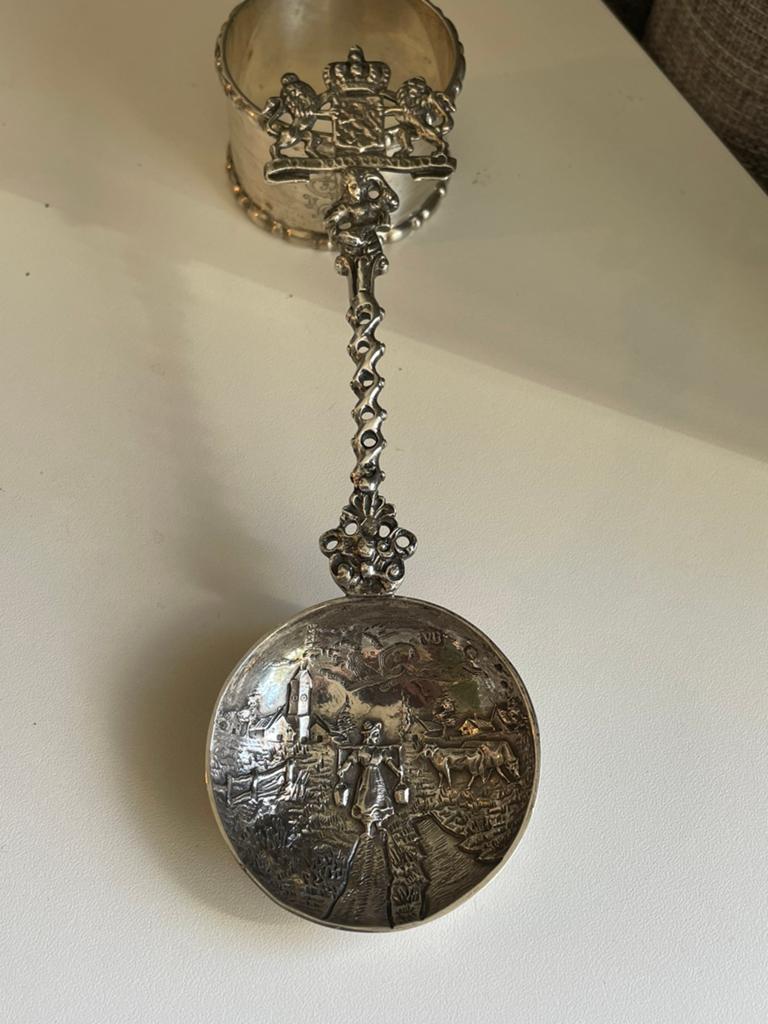 Zilveren lepel uit 1886 2e gehalte, Ophalen of Verzenden