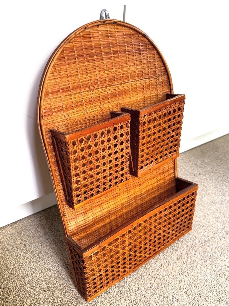 Rotan organizer, Met lade, Krantenbak, Ophalen of Verzenden, Zo goed als nieuw