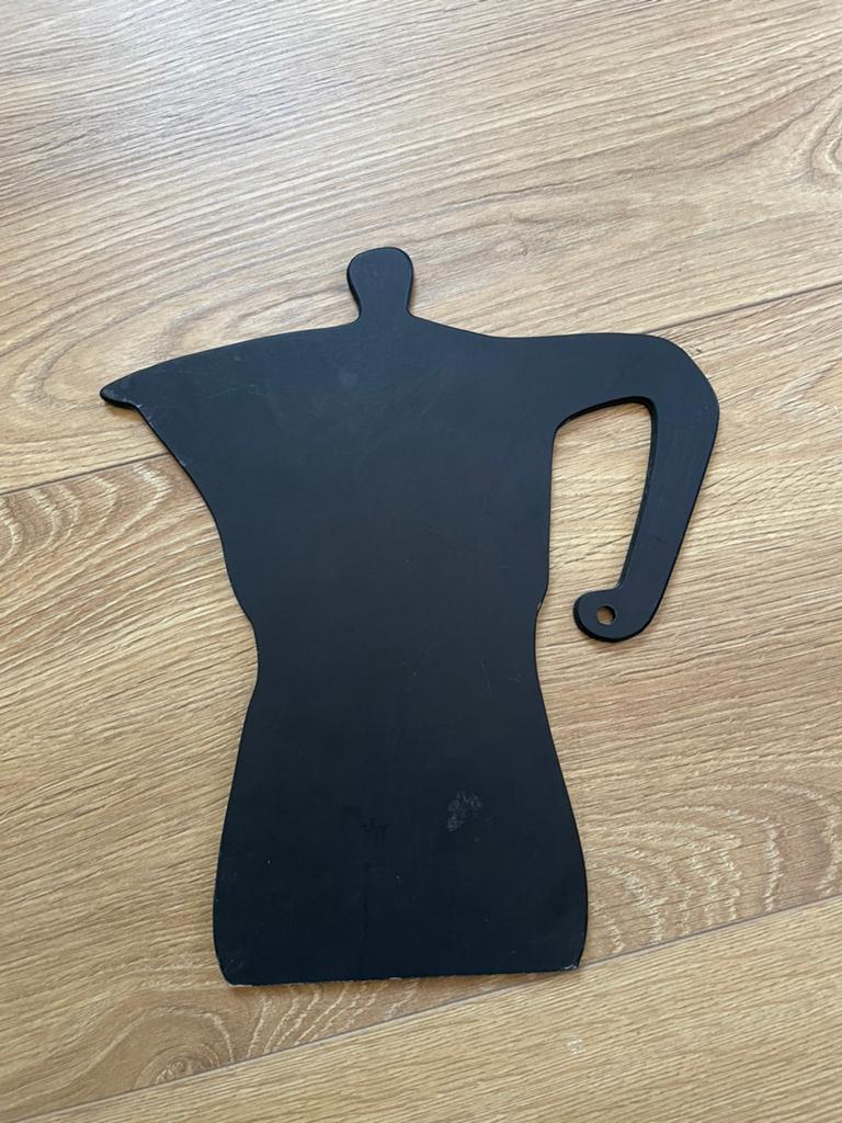 Moka Coffee Art Houten, Ophalen of Verzenden, Zo goed als nieuw, Minder dan 50 cm, Schilderij