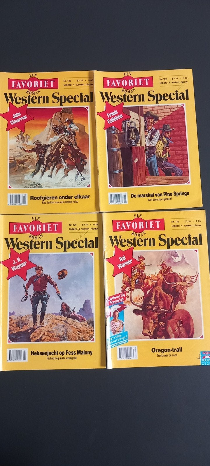 4x Favoriet Roman Western Special - Diverse Auteurs, Boeken, Ophalen of Verzenden, Gelezen, John Cimarron, Frank Callahan, J.H. Wayner, Hal Warner