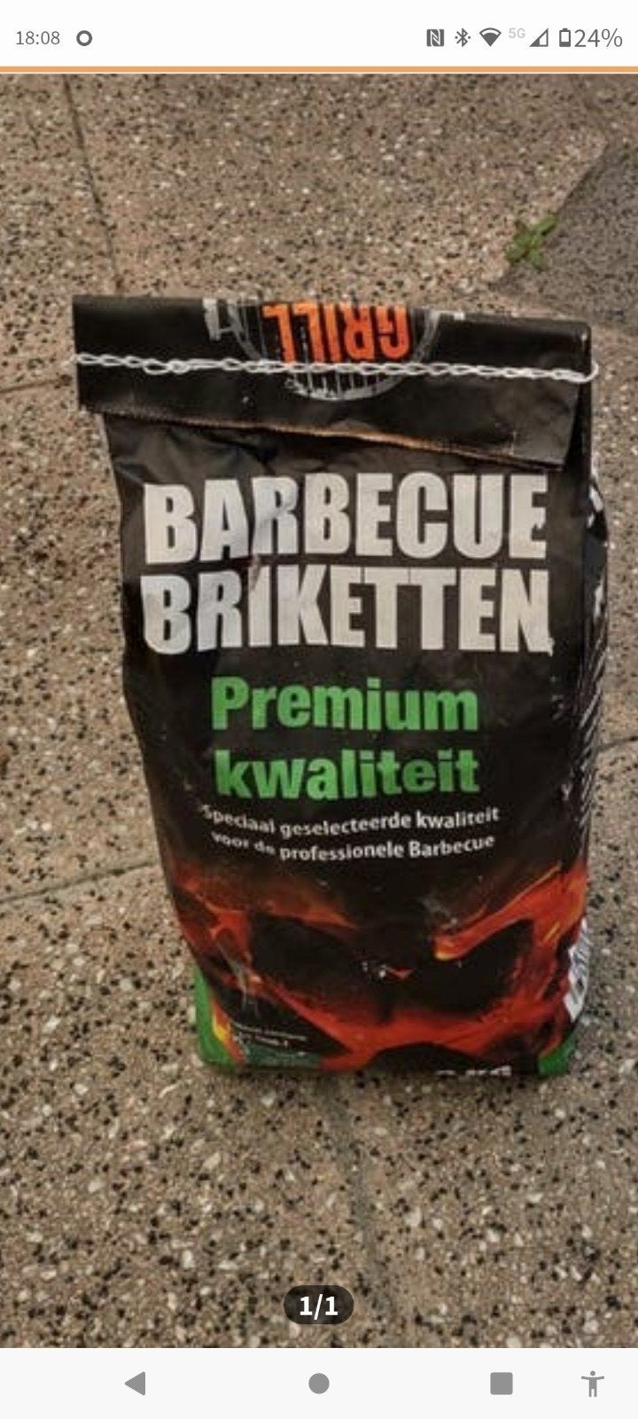 3 zakken briketten, Ophalen, Nieuw