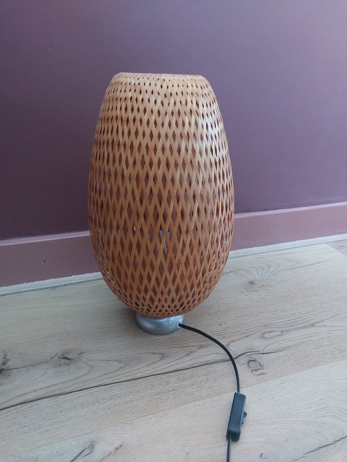 Boja IKEA tafellamp (40x20 cm), Beige, Natuurlijk materiaal, Ophalen of Verzenden, Sfeerlamp