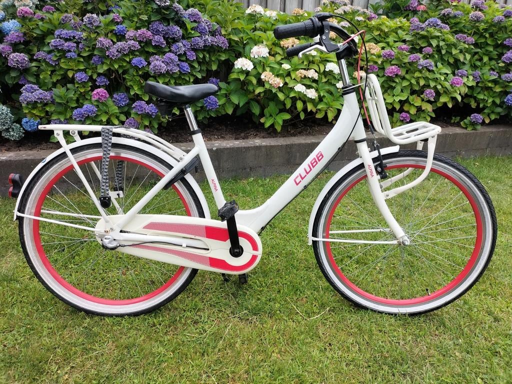 Alpina Clubb 26" transportfiets wit/rood, Terugtraprem, Gebruikt, 50 tot 53 cm, Ophalen
