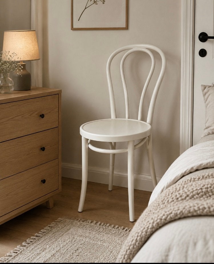 Thonet look (wit) stoel. Zgan, Ophalen, Thonet stijl, Wit, Zo goed als nieuw