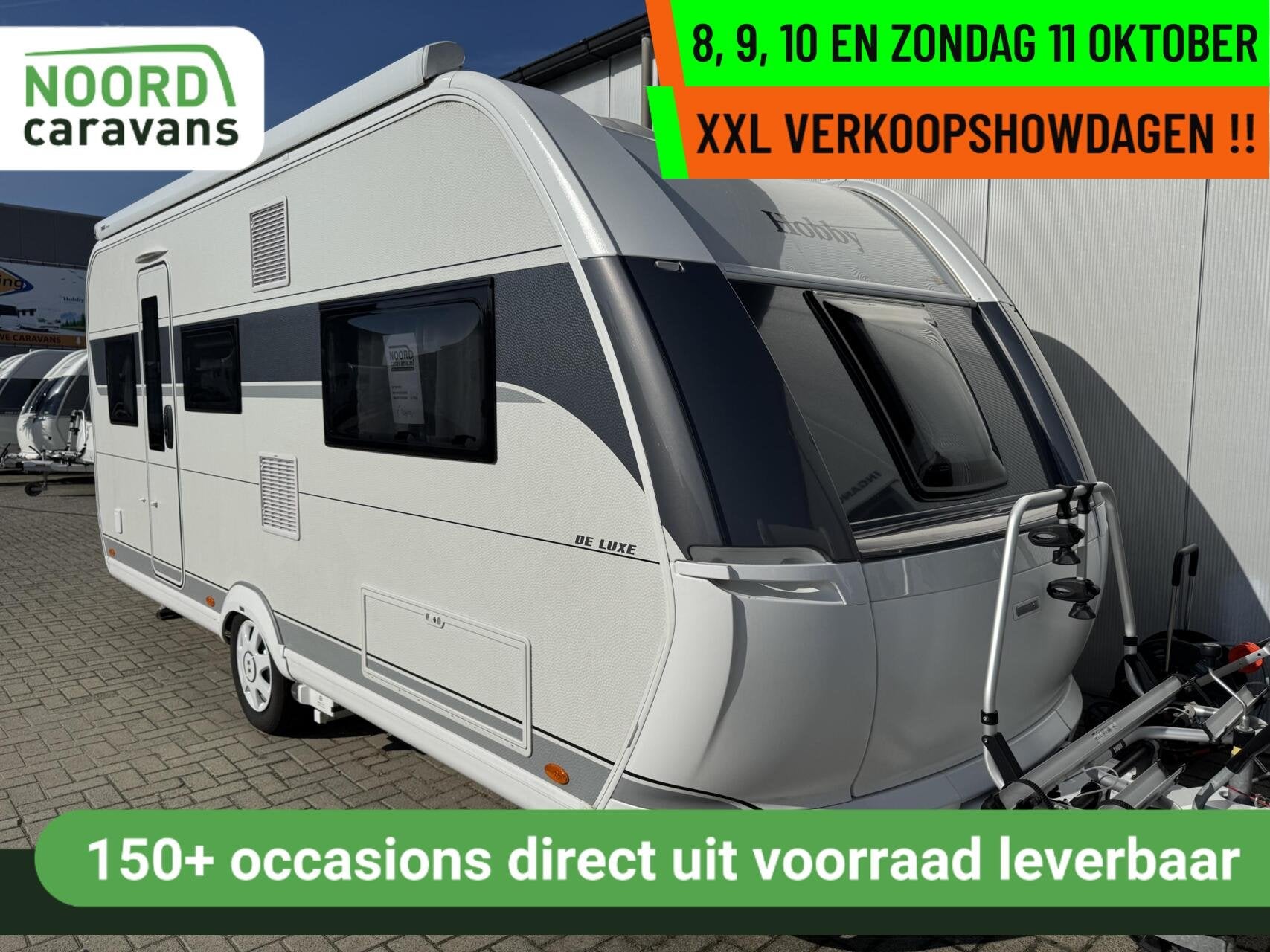 Hobby 495 UL DE LUXE, ENKELE BEDDEN, MOVER, AIRCO, LUIFEL, Rondzit, Hobby, 7 tot 8 meter, Bedrijf