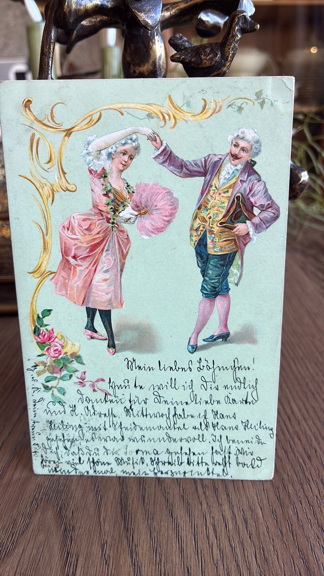 Een dans. 1900, Ophalen of Verzenden, Voor 1920, Gelopen, Overige thema's