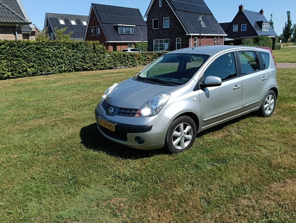 Nissan Note 1.6 16V 2007 Grijs 110 pk., Voorwielaandrijving, 4 cilinders, 49 €/maand, Origineel Nederlands