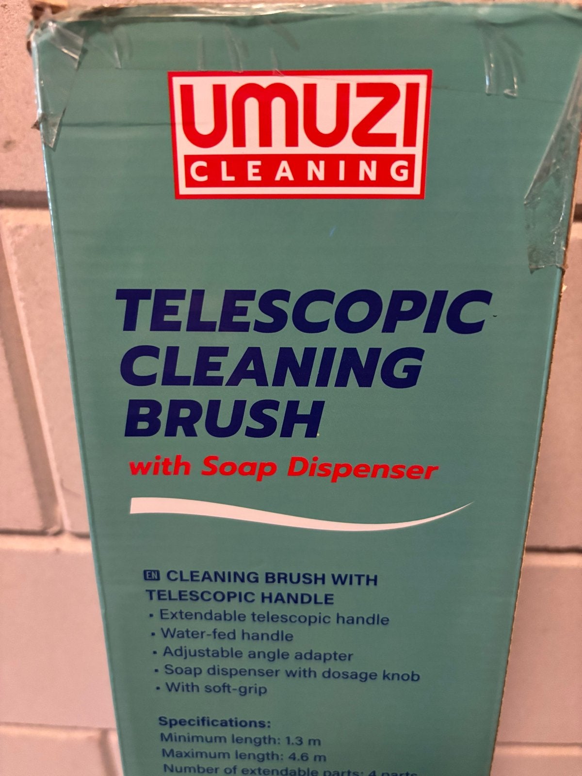 Umuzi Telescopische Reinigingsborstel met Zeepdispenser, Huis en Inrichting, Schoonmaakartikelen, Ophalen, Bezem of Borstel