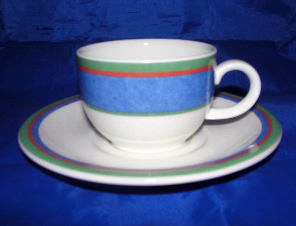 Villeroy & Boch Luxembourg Easy, Tipo Viva Blueop thee Kop&S, Klassiek, Villeroy & Boch, Ophalen of Verzenden, Zo goed als nieuw