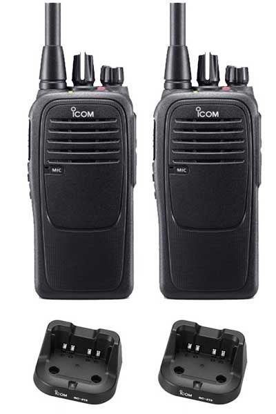 Set van 2 goed werkende Icom IC-F29SR2 Portofoons, Minder dan 2 km, Ophalen of Verzenden, Zo goed als nieuw, Portofoon of Walkie-talkie