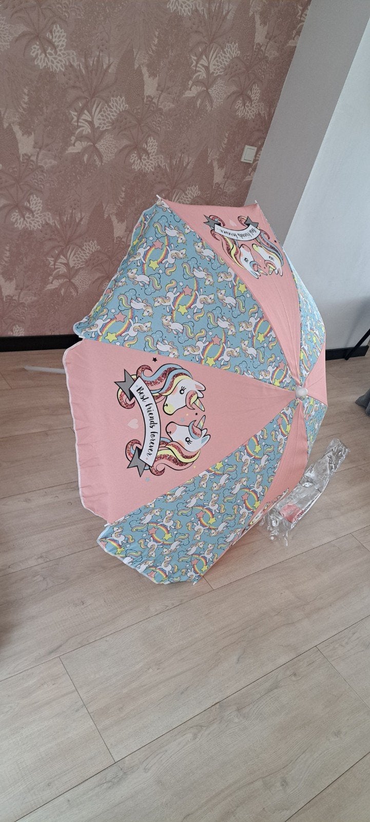 Nieuwe strandparasol unicorn, Ophalen, Nieuw, Strandparasol