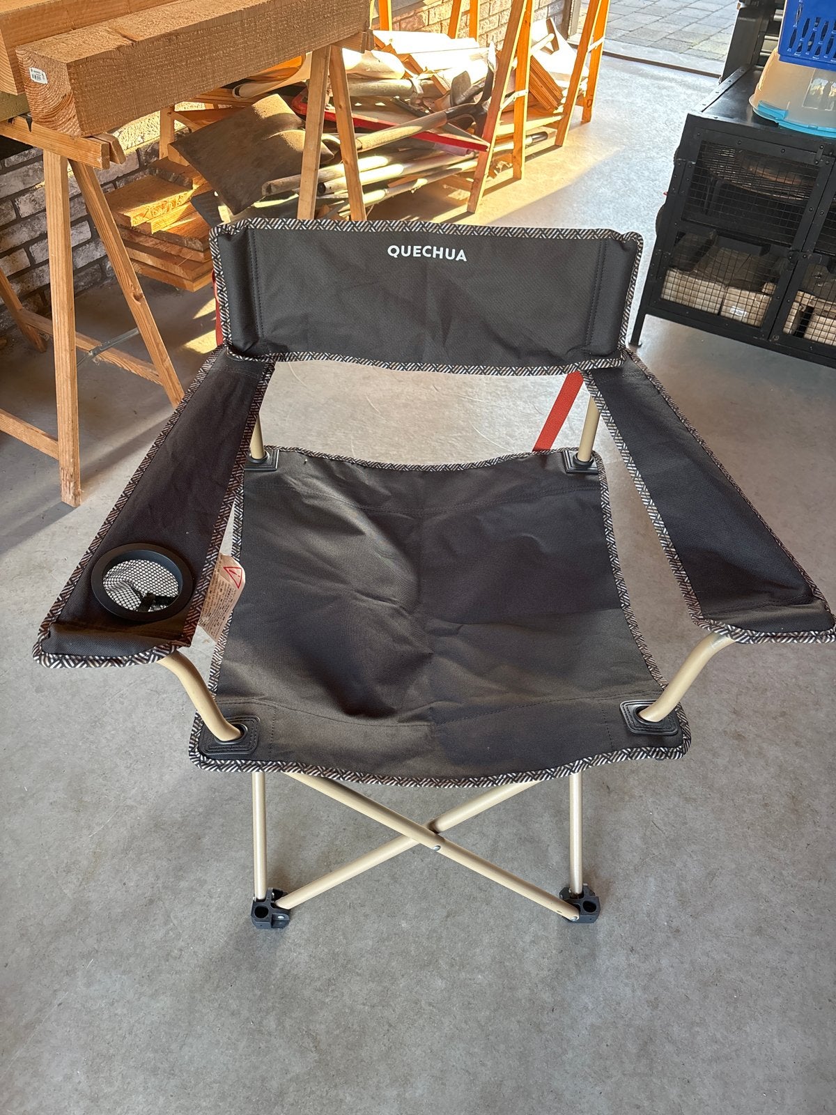 Quechua Campingstoel - Compact en Comfortabel, Caravans en Kamperen, Ophalen of Verzenden, Gebruikt, Campingstoel