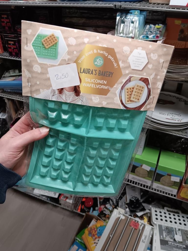 Laura's Bakery Siliconen Wafelvorm - Nieuw, Laura's Bakery, Onbekend, Nieuw, Ophalen of Verzenden