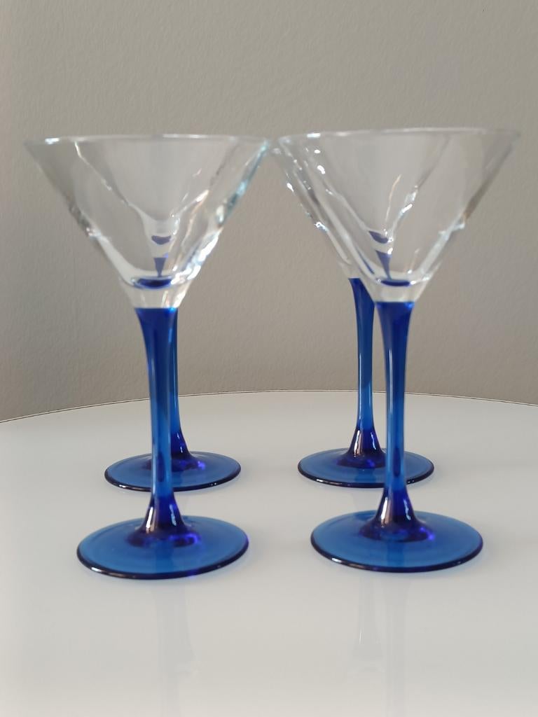 Martini-/cocktail glazen - set van 4, Ophalen of Verzenden, Zo goed als nieuw, Overige typen