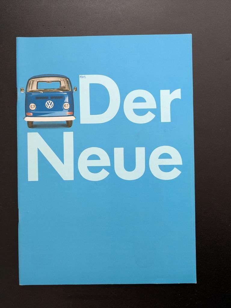 Brochure VOLKSWAGEN Bus Transporter T2 1969 (Duits), Ophalen of Verzenden, Zo goed als nieuw, Volkswagen