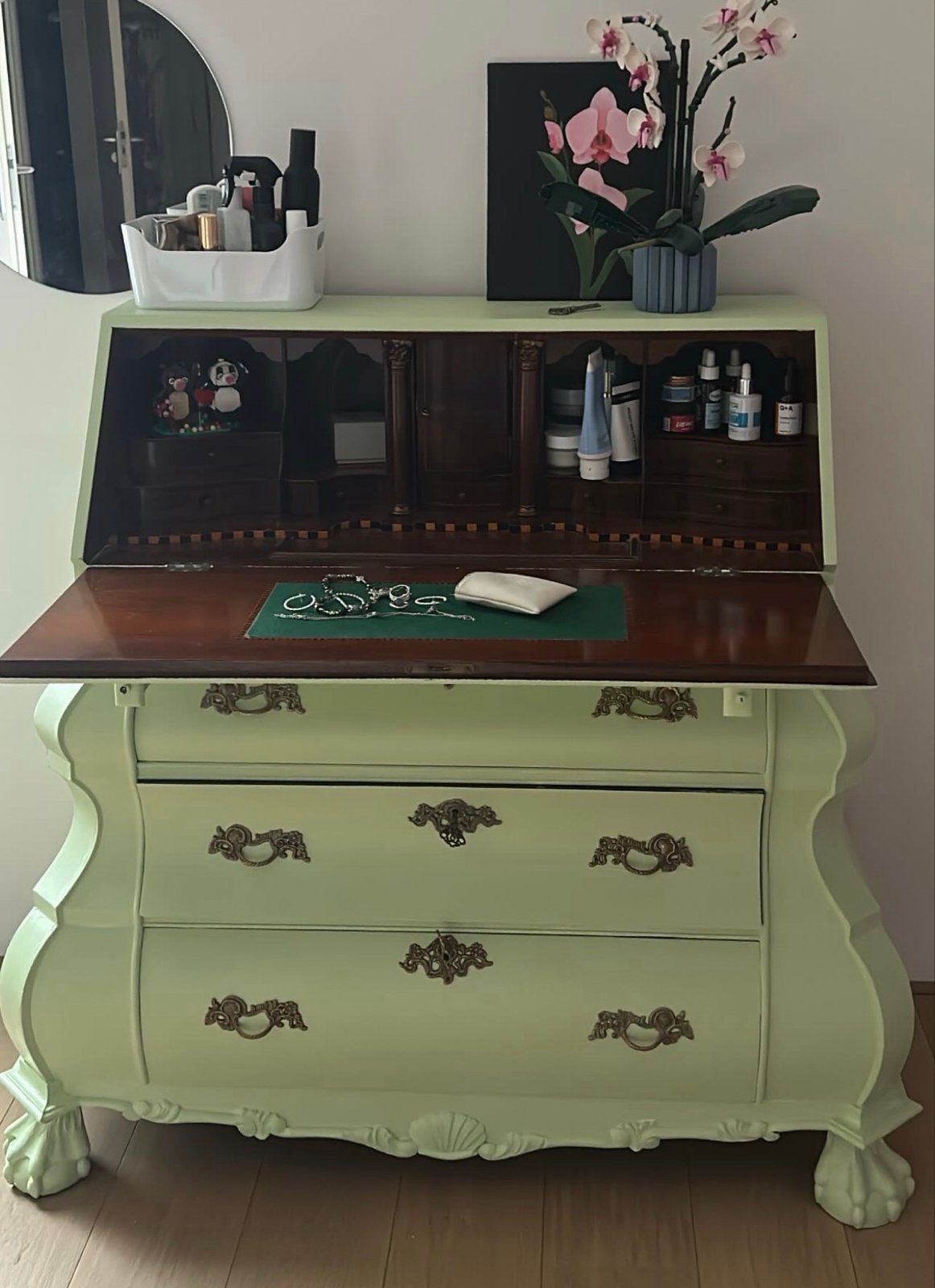 Pastelgroene Secretaire, Ophalen, Gebruikt