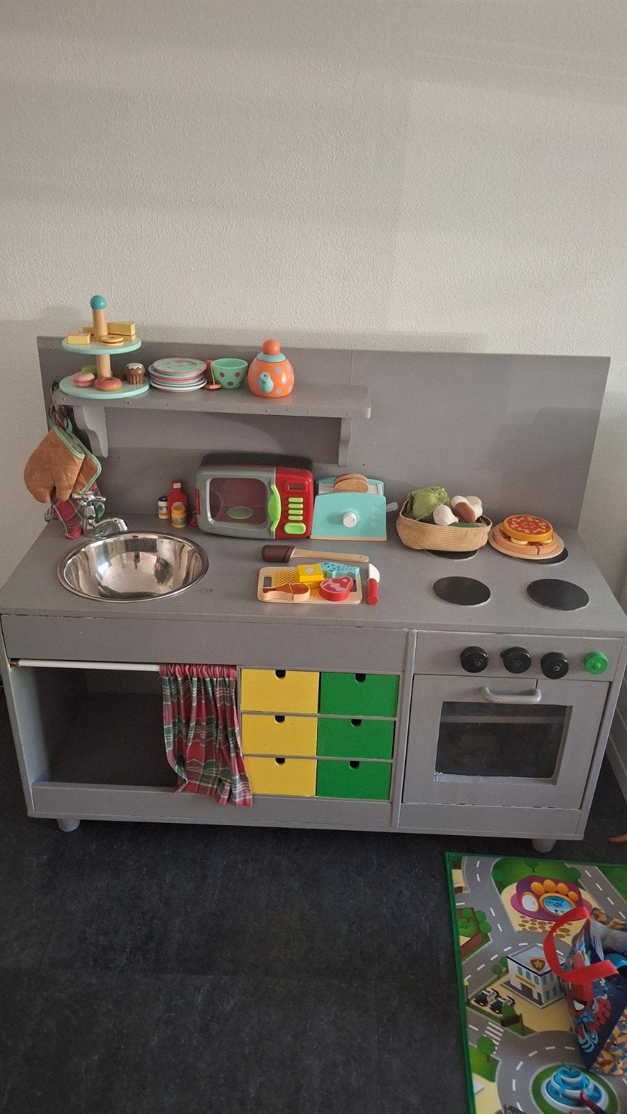 keukentje met spullen, Ophalen, Gebruikt, Hout, Speelkeuken