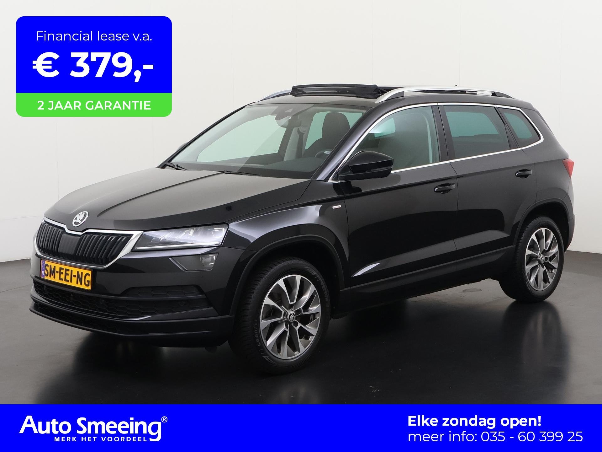 Skoda Karoq 1.5 TSI ACT Clever DSG | Panoramadak | DCC Adapt, Auto's, Stof, 4 cilinders, Zwart, Karoq