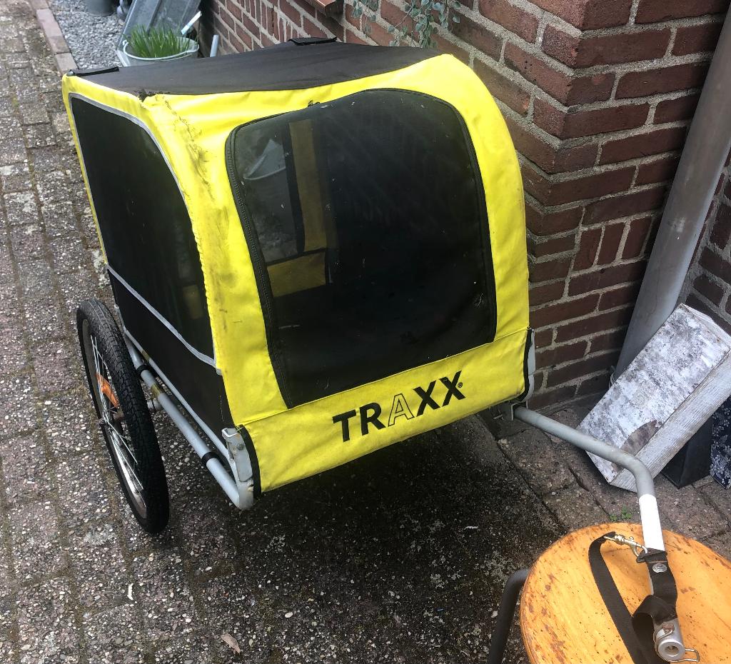 TRAXX Fietsaanhanger., Fietsen en Brommers, Fietsaccessoires | Aanhangers en Karren, Ophalen, Gebruikt, Opvouwbaar, 80 kg of meer