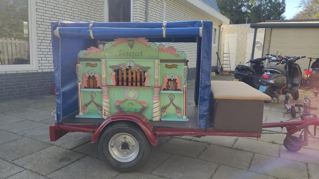 18 toets draaiorgel op midi, Ophalen of Verzenden